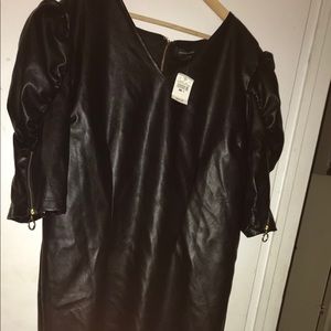 Knee length Pleather dress by Ashley Stewart 20W